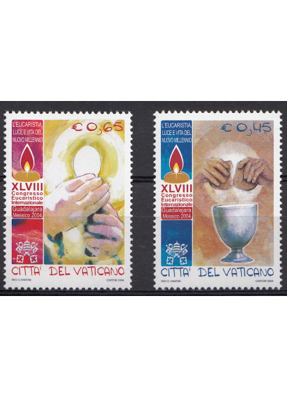 2004 Vaticano 48° Congresso Eucaristico 2 Valori Sassone 1364-5